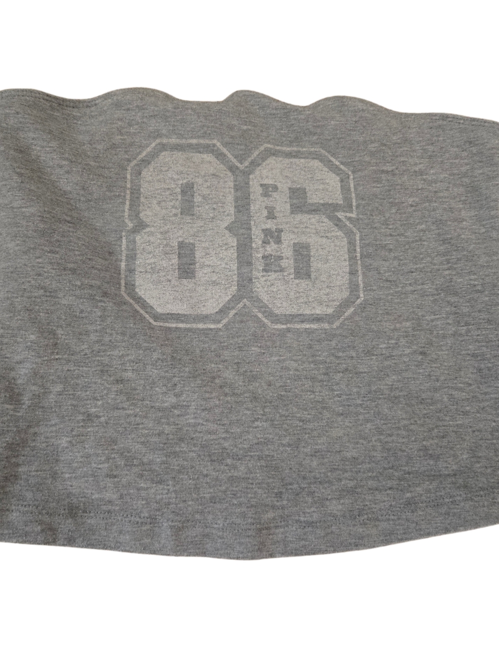 PINK Victoria's Secret Heather Gray Tube Skirt with '86' Graphic